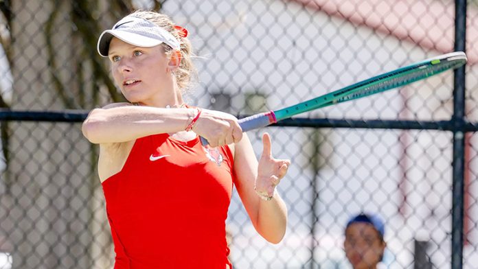 The Marist University women's tennis team competed at the Metro Masters hosted by Quinnipiac this weekend, highlighted by a semifinal appearance from junior Viktoria Lorentzon. Photo: Carlisle Stockton