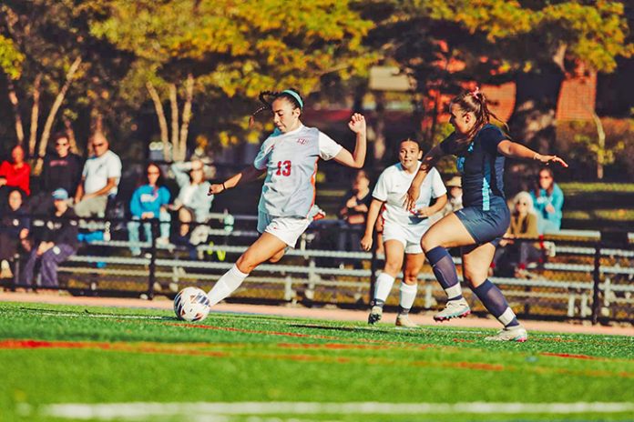 Alyssa Deutsch finished with the game-winning goal on her lone shot of the afternoon. Photo: Victor Fernandez